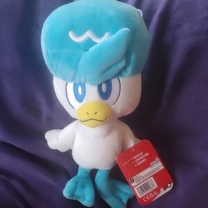 Plush Blue & White Duck Plush Toy - Brand: